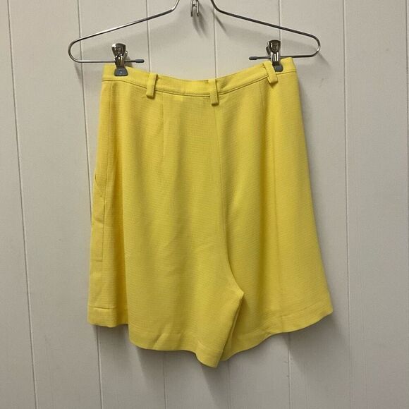 Vintage 80s Vanex by Paris Women’s Medium Yellow Bermuda Shorts - Picture 7 of 10